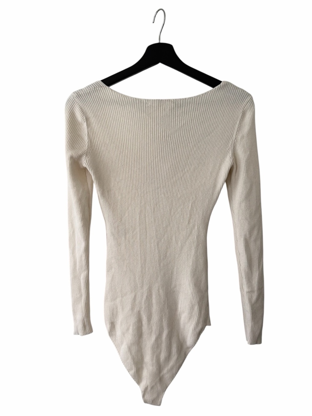 Sezane Ribbed Long Sleeve Bodysuit - Picture 3 of 7
